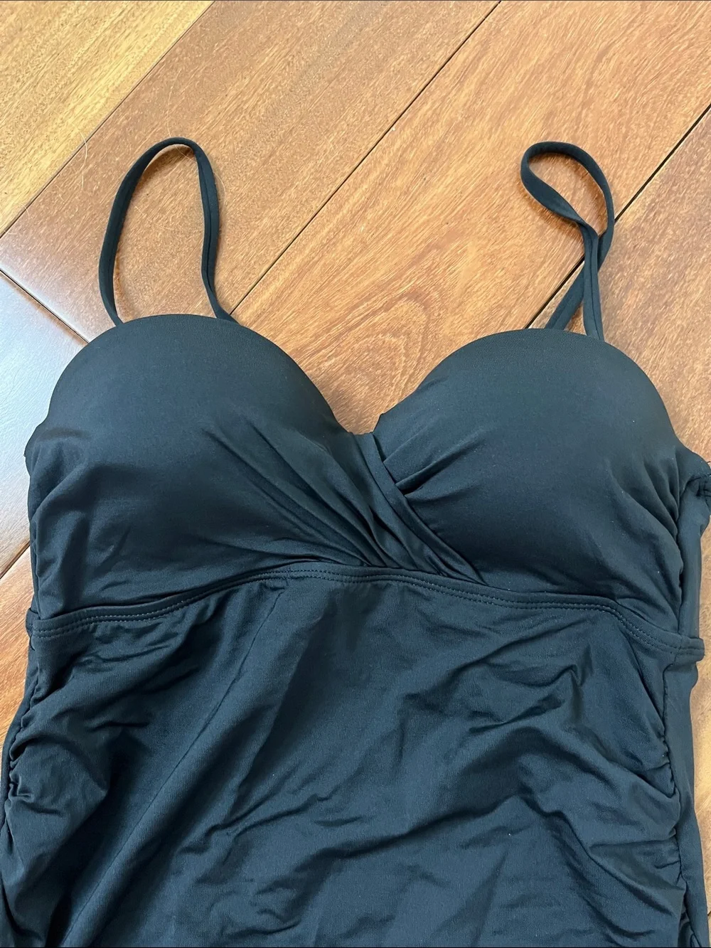 Apt. 9 Black Women’s Tankini Top with Adjustable Straps